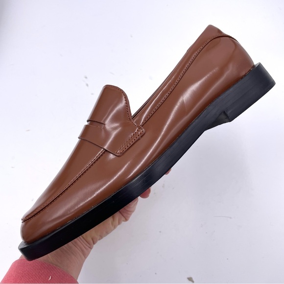 NEW Everlane Dark Mahogany Brown Leather Penny Loafer 8 - Picture 7 of 12